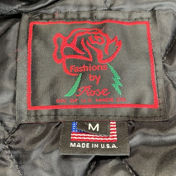 Ladies black leather biker jacket size M Fashions by Rose. - Picture 6 of 8